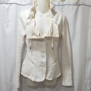 Emporio Armani Textured lagan look short jacket Sz 6